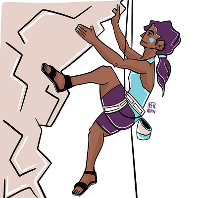 Woman Climbing / Illustration apple emoji art artist character digital art doodles doodles emoji emoji flat graphic design icon illustration mountain whatsapp woman woman climbing workout