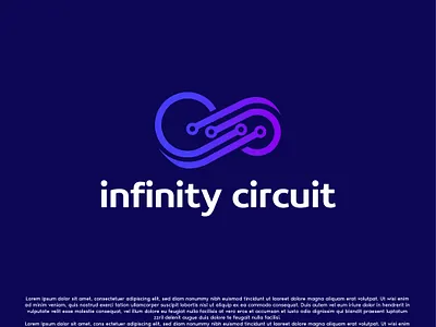 Minimal Infinity circuit logo a logo circuit circuit logo creative creative design illustration infinity infinity logo logo logo design minimal minimalist modern modern logo proffessional unique