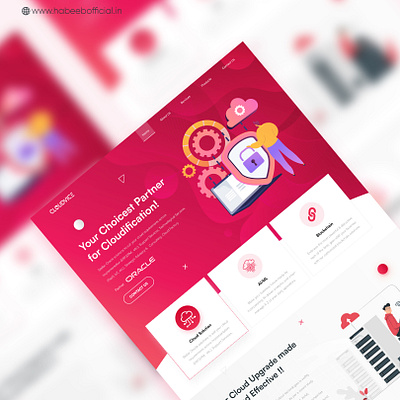 Cloudvice Website UI Design adobe photoshop design ui ui design uiux web design website