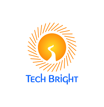Tech Bright logo branding design graphic design illustrat logo mini guide vector visual identity