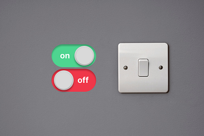 Day 015: On/Off button #DailyUI app graphic design ux