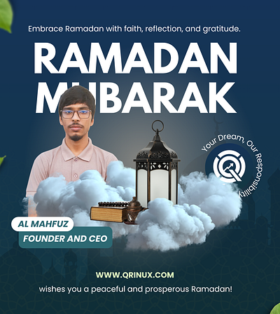 Ramadan Mubarak Greeting Card branding graphic design