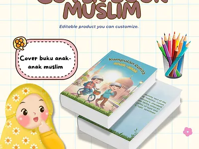 Book Cover Islamic #5 graphic design inspiration design islamic kids book