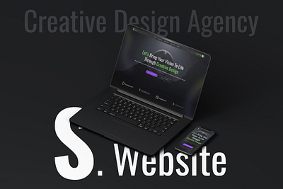 Digital Agency Website agency banner design creative agency creativedesign dark design designinspiration dribbble figma hero hero section design herosection katariya shailesh landing page marketing agency s website ui uidesign uxdesign web design