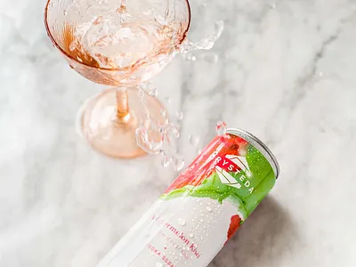 Crysteda Watermelon Kiwi beverage branding can design entrepeneur kiwi label design packaging product design rtd vodka soda watermelon