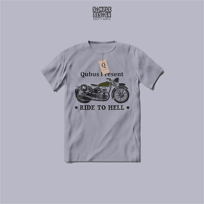 Qubus: Ride to Hell apparel design automotive brand identity graphic design motorcycle t shirt design visual identity