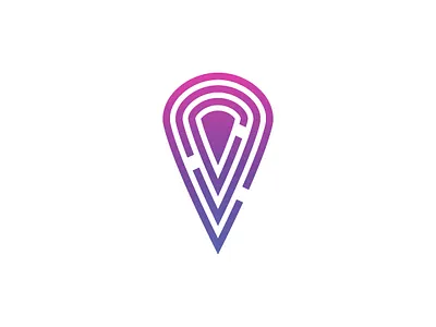 Point Tech app branding design elegant gps graphic design logo maps modern point technology ui vector