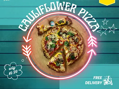A Slicy Pizza Ad ad advertising branding delicious design food graphic design illustration logo slice spicy taste