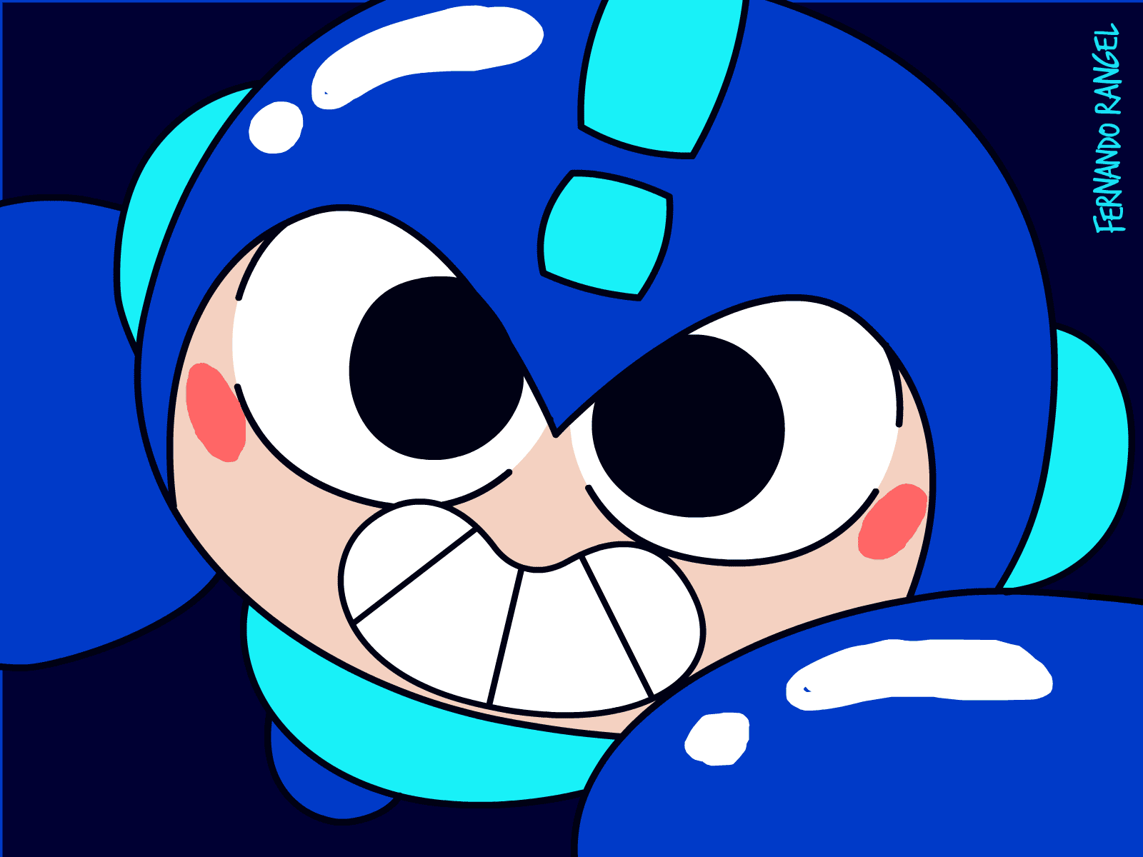 Mega Man 2d animation animation cartoon cel animation mega man motion graphics