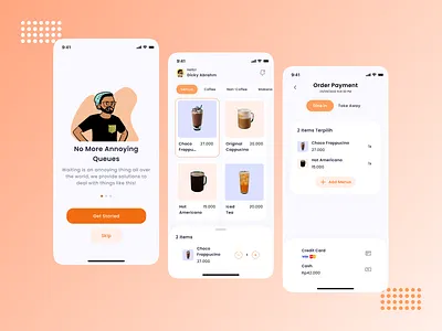 DeCoffee - Mobile App Design app cafe coffee design graphic design illustration mobileapp product design ui ux
