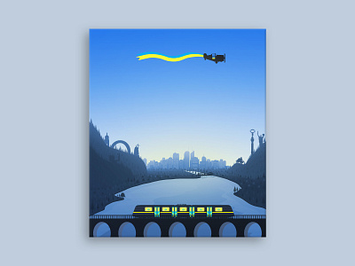 Kyiv - freedom city art banners graphic design illustration ukraine vector