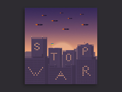 Stop war in Ukraine art banners graphic design illustration ukraine vector