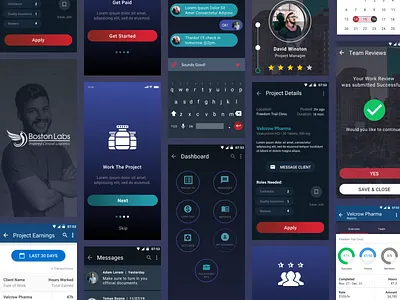 Boston Labs - Mobile App adobe xd android health mobile app mobile design ui uiux user experience ux