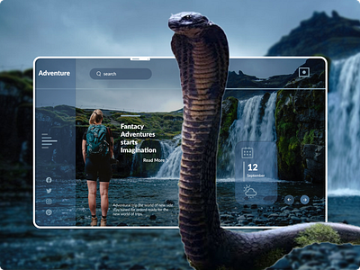 Adventure Web UI advance ui app branding design graphic design illustration interaction design logo ui ui ux visual design