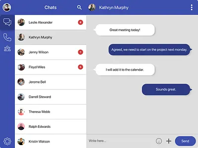 Direct messaging ui