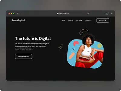 Dawn Digital V2: Digital Agency Landing Page Home Page UI design ui ux