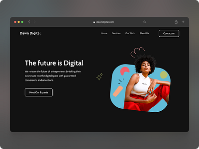 Dawn Digital V2: Digital Agency Landing Page Home Page UI design ui ux