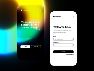 Login / Sign Up Screen design flat design login sign up signin ui uidesign uiux ux