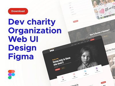 Dev Foundation NonProfit Charity web UI Design Figma Free charity corporate creative design design figma dev charity devcharity devdesign devdesign studio figma free modern multipage organization trend ui ux web ui