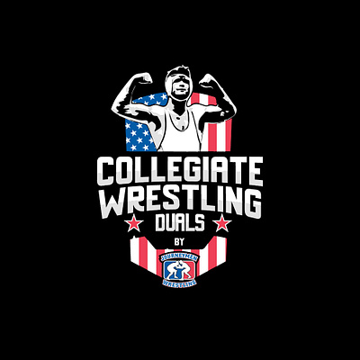 Event Logo - Collegiate Wrestling Duals athletics freestyle wrestling illustration ncaa wrestling