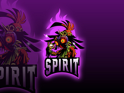 Spirit Mascot Logo Design 3d animation branding creative design graphic design logo mascot motion graphics ui