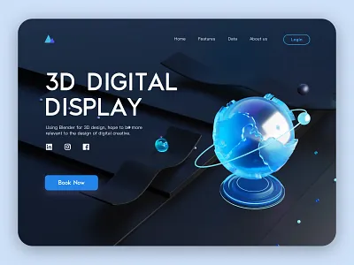 3D DIGITAL DISPLAY 5 3d app branding design icon ui ux
