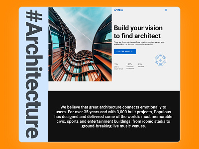 Architecture Websites Design architecture home page homepage design interior design landing page design typography typography design ui uiux website website design