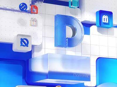 「D」 Tech c4d design graphic design