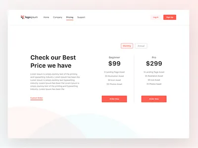 Pricing Plan clean design ios ui uiux user experience user interface ux web website white