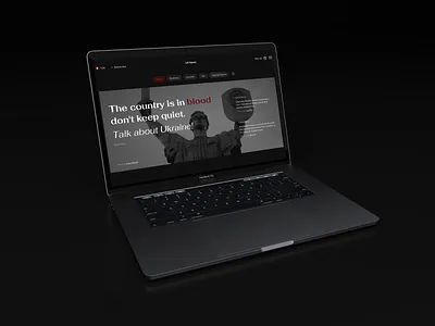 UA.News - news page concept clean landing modern news typography ui ux website