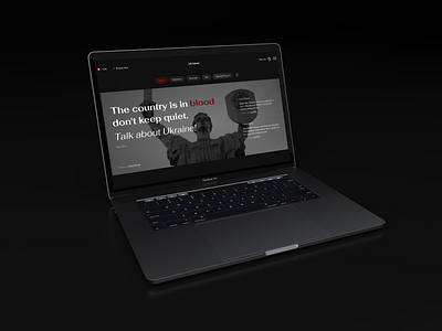 UA.News - news page concept clean landing modern news typography ui ux website
