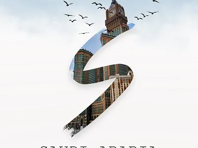 SAUDI ARABIA creative design graphic design illustration letters logo manipulation post social media ui