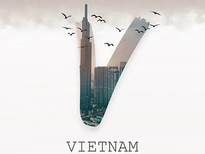 VIETNAM creative design graphic design illustration letters logo manipulation post social media ui