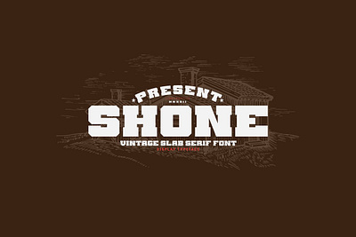 Shone Font bold font cowboy font display display font headline font logo logo design logo font old school tattoo shone font slab font slab serif slab serif font title font typeface typeface font