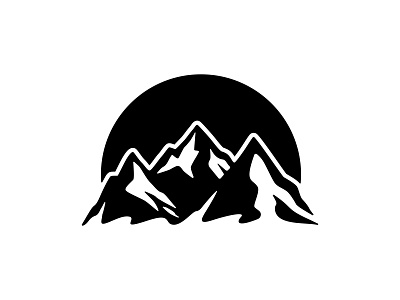 Mountains adventure asia hill himalaya illustration logo mountain outdoor peak silhouette