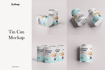 Tin Can Mockup alluminium canned food mockup package packaging presentation product showcase tin can tin can mockup tinned