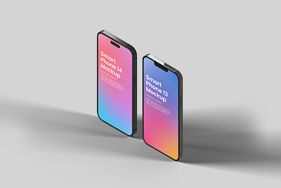 iPhone 13 Pro and iPhone 14 Pro Mockup Set app app screen apple device display ios iphone 13 pro iphone 14 pro iphone app iphone mockup mobile mockup mockups photo realistic presentation screen smartphone smartphone mockup ui web