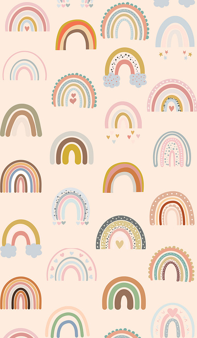 Rainbow Pattern Colorful graphic design
