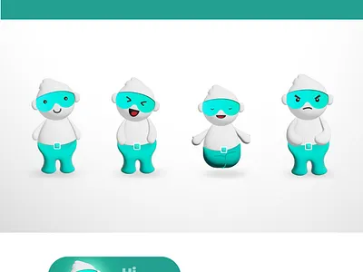The mascot character design app branding design graphic design illustration ui ux vector