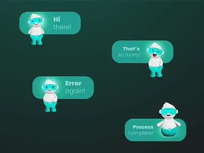 Chat Bubble with character 3d app branding design graphic design illustration ui ux vector
