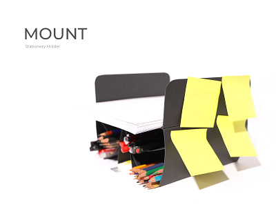 Mount - Stationery Holder art direction award craft creativity design handmade paper product design stationery uxui