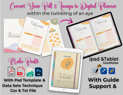 Digital Planner Template Kit 1 ( Psd Template ) Design Planner custom digital planner custom planner design planner ipad planner 2023 journal jpg to pdf png to pdf undated planner