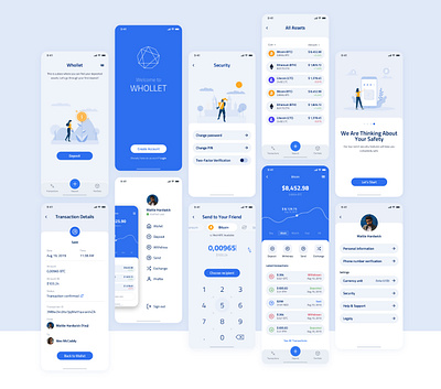 Whollet APP design illustration ui ux