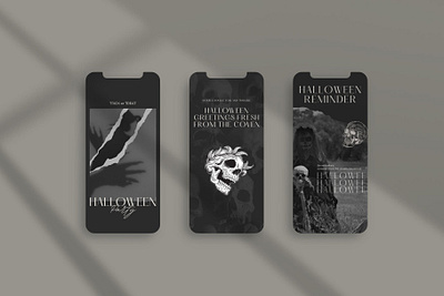 Halloween Instagram story designs on CANVA behance branding bundle canva canva design canva halloween canva template design design halloween halloween halloween inspiration