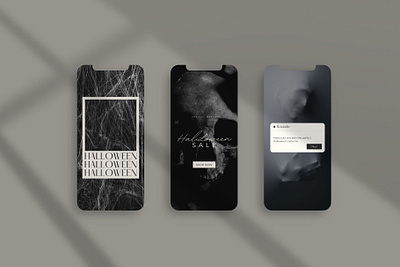 Instagram story for HALLOWEEN on CANVA behance branding bundle canva canva design canva template design halloween holidays