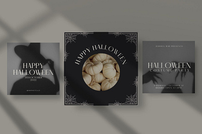 Halloween for social media on CANVA behance branding bundle canva canva design canva template design halloween halloween inspiration haloween design