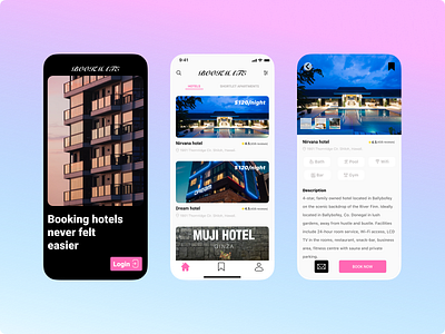 Bookmate apartment app design graphic design hotel hotel app mobile app real estate ui ux