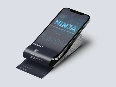 Ninja project/- cybersecurity branding design graphic design illustration