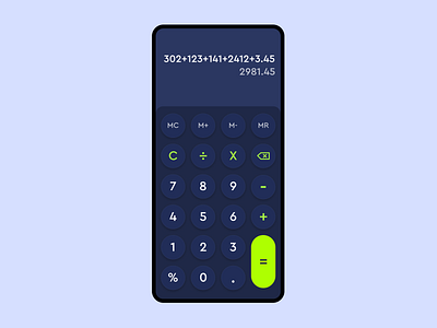 Phone calculator calculator design phone phone calculator ui ux