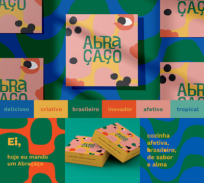 Abraçaço • brazilian visual identity bossa nova brand design brand personality branding brasileiro brasilidade brazilian caetano veloso design graphic design identidade visual logo logo design mpb restaurant restaurant design samba tropical tropicalidade visual identity